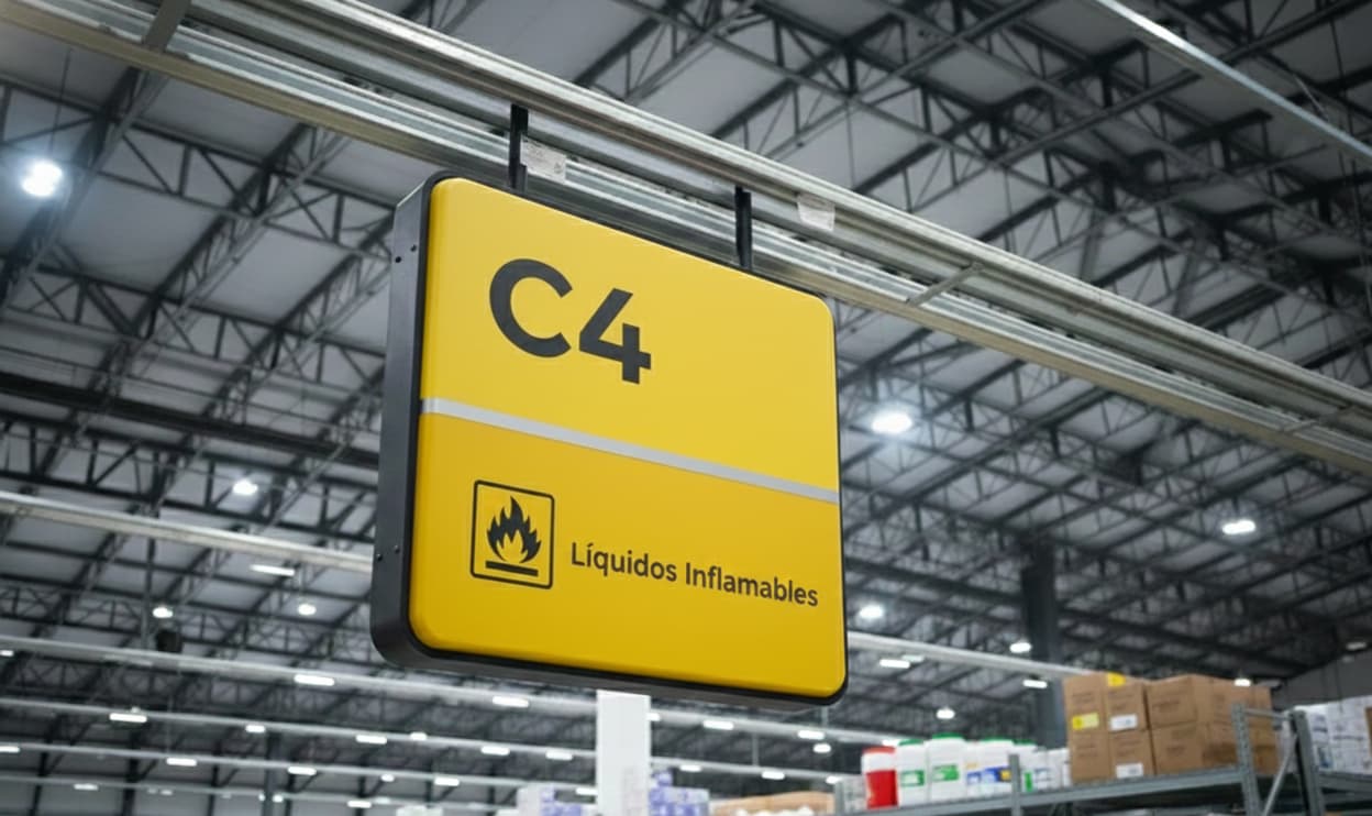 Señalización de almacén